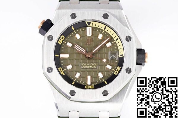 Audemars Piguet Royal Oak Offshore 15720ST OO A052CA 01 1 1 Best Edition ZF Factory Green Dial EU kellokauppa 9542 Audemars Piguet Royal Oak Offshore 15720ST.OO.A052CA.01 1:1 Best Edition ZF Factory Green Dial