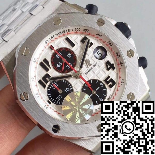 Audemars Piguet Royal Oak Offshore 26170ST OO 1000ST 01 JF Factory 1 1 Best Edition Swiss ETA7750 White Dial EU Watch Store 6918 Audemars Piguet Royal Oak Offshore 26170ST.OO.1000ST.01 JF Factory 1:1 Best Edition Swiss ETA7750 White Dial