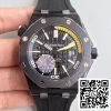 Audemars Piguet Royal Oak Offshore Diver 15706AU OO A002CA 01 JF Factory 1 1 Best Edition Swiss ETA3120 Black Dial EU Watch Store 8534 Audemars Piguet Royal Oak Offshore Diver 15706AU.OO.A002CA.01 JF Factory 1:1 Best Edition Swiss ETA3120 Black Dial