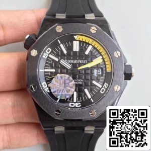 Audemars Piguet Royal Oak Offshore Diver 15706AU.OO.A002CA.01 JF Factory 1:1 Best Edition Swiss ETA3120 Black Dial