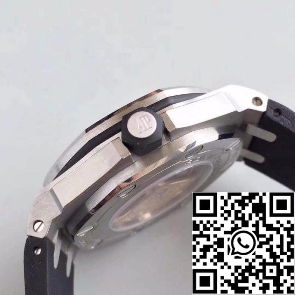 Audemars Piguet Royal Oak Offshore Diver 15710ST OO A002CA 02 JF Завод 1:1 Лучшее издание швейцарский ETA3120 белый текстурированный циферблат ЕС магазин часов 6297 Audemars Piguet Royal Oak Offshore Diver 15710ST.OO.A002CA.02 JF Завод 1:1 Лучшее издание швейцарский ETA3120 белый текстурированный циферблат