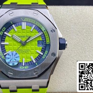 Audemars Piguet Royal Oak Offshore Diver 15710ST.OO.A038CA.01 JF Factory 1:1 Best Edition Swiss ETA3120 Green Textured Dial