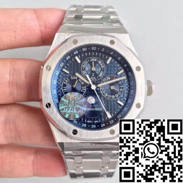 Audemars Piguet Royal Oak Perpetual Calendar 26574ST OO 1220ST 02 JF Factory 1 1 Лучший выпуск Swiss ETA5134 EU Watch Store 1901 Audemars Piguet Royal Oak Perpetual Calendar 26574ST.OO.1220ST.02 JF Factory 1:1 Лучший выпуск Swiss ETA5134