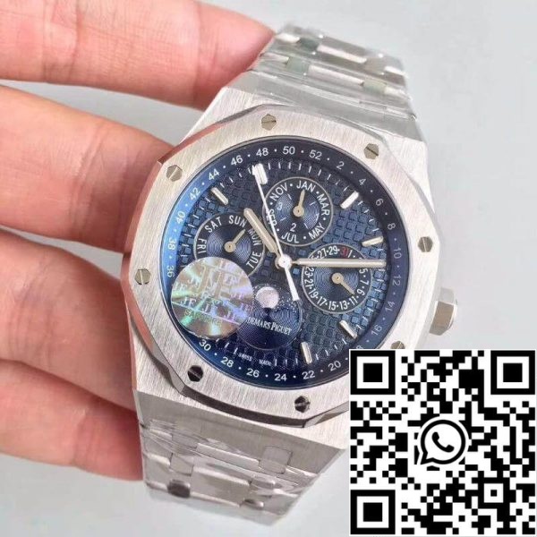 Audemars Piguet Royal Oak Perpetual Calendar 26574ST OO 1220ST 02 JF Factory 1 1 Лучший выпуск Swiss ETA5134 EU Watch Store 2612 Audemars Piguet Royal Oak Perpetual Calendar 26574ST.OO.1220ST.02 JF Factory 1:1 Лучший выпуск Swiss ETA5134