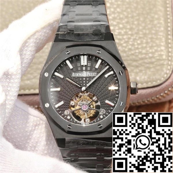 Audemars Piguet Royal Oak Tourbillon 26522CE OO 1225CE 01 1 1 Najboljša izdaja R8 Factory Black Ceramic EU Watch Store 8056 Audemars Piguet Royal Oak Tourbillon 26522CE.OO.1225CE.01 1:1 Najboljša izdaja R8 Factory Black Ceramic