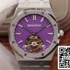 Audemars Piguet Royal Oak Tourbillon 26522ST OO 1220ST 01 1 1 Best Edition JF Factory Stainless Steel EU Watch Store 7123 Audemars Piguet Royal Oak Tourbillon 26522ST.OO.1220ST.01 1:1 Best Edition JF Factory Stainless Steel