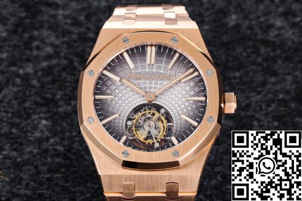 Audemars Piguet Royal Oak Tourbillon 26530OR OO 1220OR 01 1 1 Best Edition R8 Factory Quadrante Grigio EU Watch Store 408 Audemars Piguet Royal Oak Tourbillon 26530OR.OO.1220OR.01 1:1 Best Edition R8 Factory Quadrante Grigio