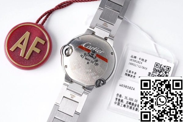 발롱 블루 드 까르띠에 28MM 1 1 베스트 에디션 AF 팩토리 마더 오브 펄 다이얼 미국 레플리카 시계 3039 발롱 블루 드 까르띠에 28MM 1:1 베스트 에디션 AF 팩토리 마더 오브 펄 다이얼