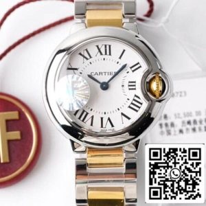 Ballon Bleu De Cartier 28MM W69007Z3 1:1 Beste Editie AF Fabriek Witte Wijzerplaat