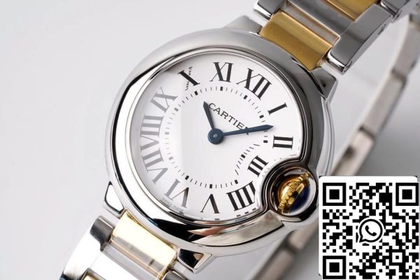 Ballon Bleu De Cartier 28MM W69007Z3 1 1 Best Edition AF Factory bela izbira ZDA replika Watch 557 Ballon Bleu De Cartier 28MM W69007Z3 1: 1 Best Edition AF Factory bela izbira