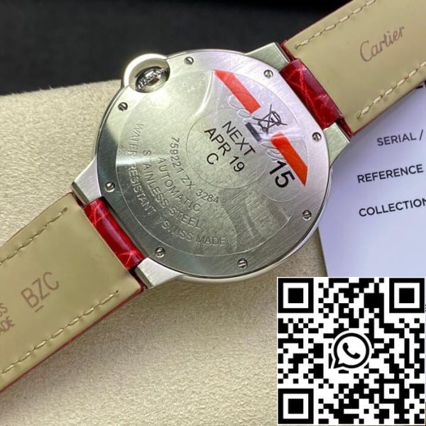 Ballon Bleu De Cartier 36MM 1 1 Best Edition 3K Factory Red Dial ZDA replika Watch 119 Ballon Bleu De Cartier 36MM 1: 1 Best Edition 3K Factory Red Dial