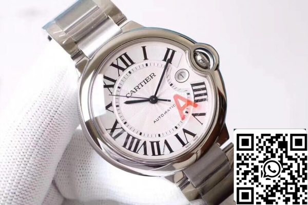 Ballon Bleu De Cartier W69012Z4 1 1 Лучшее издание V6 Завод Серебряный циферблат США Реплика часы 8435 Ballon Bleu De Cartier W69012Z4 1:1 Лучшее издание V6 Завод Серебряный циферблат