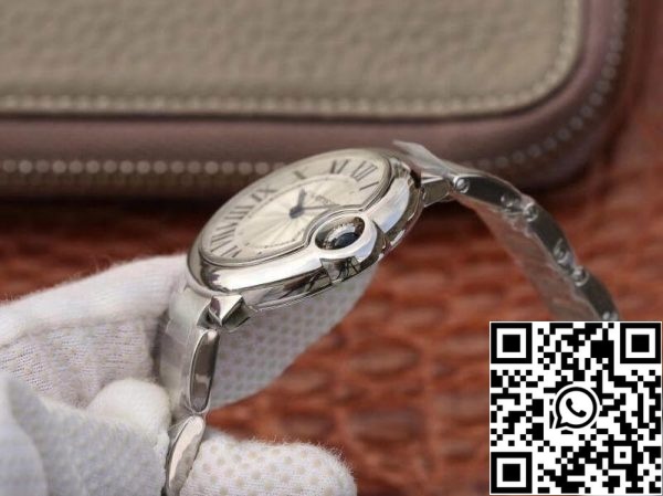 Ballon Bleu De Cartier W6920084 V6 Завод 1 1 Лучшее издание швейцарский кварц ETA157 серебряный циферблат США Реплика часы 30 Ballon Bleu De Cartier W6920084 V6 Завод 1:1 Лучшее издание швейцарский кварц ETA157 серебряный циферблат
