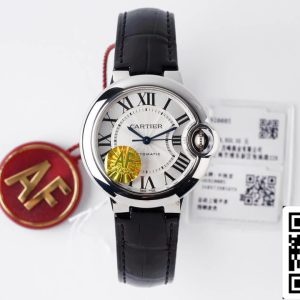 Ballon Bleu De Cartier W6920085 33MM 1:1 Best Edition AF Factory Vit urtavla