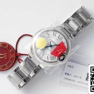 バロン ブルー ドゥ カルティエ WSBB0062 33MM 1:1 ベスト エディション AF ファクトリー スティール ストラップ