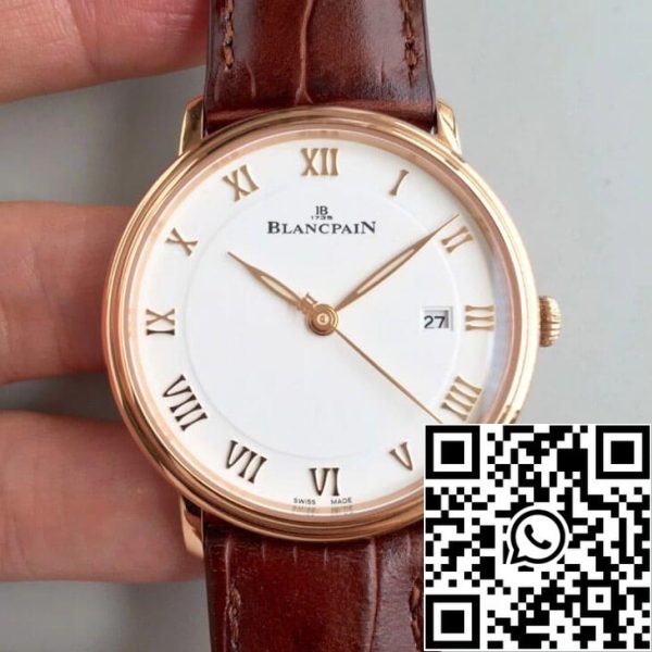 ブランパンVilleret 6651 3642 55B 1ベスト版ZF工場ホワイトダイヤルアメリカレプリカ時計1248ブランパンVilleret 6651-3642-55B 1:1ベスト版ZF工場ホワイトダイヤル
