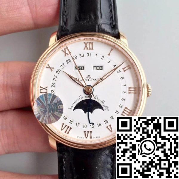 Blancpain Villeret 6654 3642 55B OM Завод 1 1 Лучшее издание Швейцарский ETA6654 США Реплика Смотреть 5694 Blancpain Villeret 6654-3642-55B OM Завод 1:1 Лучшее издание Швейцарский ETA6654