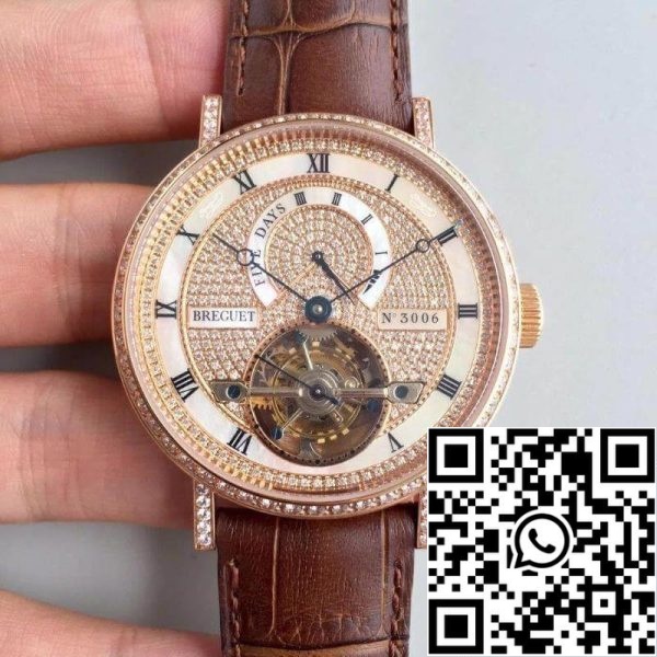 Breguet Classique Complications 5317BR 12 9V6 1 1 Best Edition Swiss Tourbillon Brown Leather Strap US Replica Watch 3036 Breguet Classique Complications 5317BR/12/9V6 1:1 Best Edition Swiss Tourbillon Brown Leather Strap