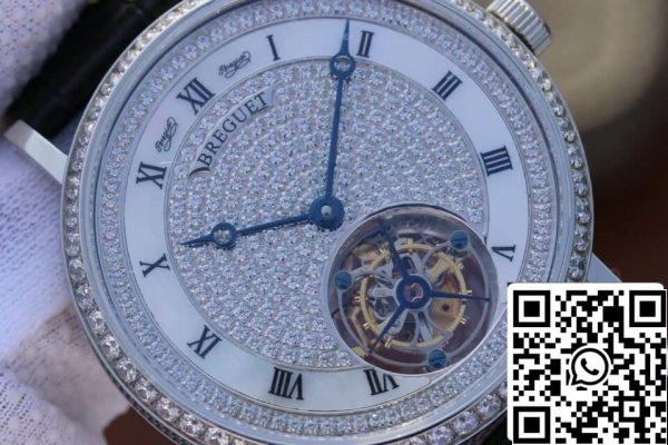 Breguet Classique Tourbillon 1 1 Лучшее издание нержавеющая сталь алмазный циферблат США Реплика часы 8260 Breguet Classique Tourbillon 1:1 Лучшее издание нержавеющая сталь алмазный циферблат