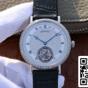 Breguet Classique Tourbillon 1:1 Best Edition Stainless Steel Diamond Dial