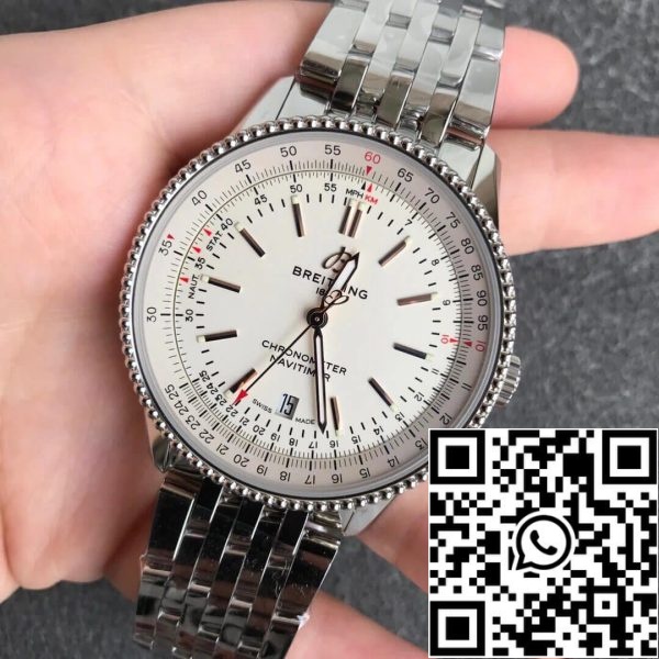 Breitling Navitimer 1 A17326211G1A1 1 1 Mejor Edición V7 Fábrica Esfera Blanca EE.UU. Reloj Replica 6722 Breitling Navitimer 1 A17326211G1A1 1:1 Mejor Edición V7 Fábrica Esfera Blanca