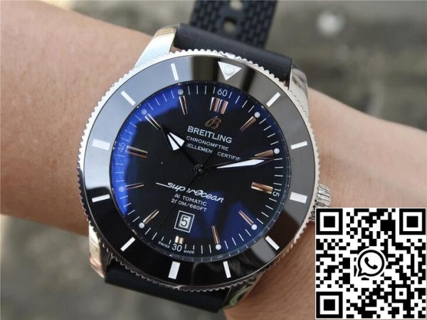 ساعة Breitling Superocean Heritage II AB2010121B1S1 1 1 1 Best Edition GF Factory Black Dial ساعة أمريكية مقلدة 6115 Breitling Superocean Heritage II AB2010121B1S1 1:1 Best Edition GF Factory Black Dial