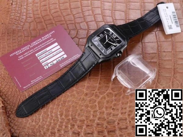 Cartier Santos WSSA0039 1 1 Best Edition V6 Factory Carbon Plating Swiss ETA1847 MC US Replica Watch 6044 Cartier Santos WSSA0039 1:1 Best Edition V6 Factory Carbon Plating Swiss ETA1847 MC