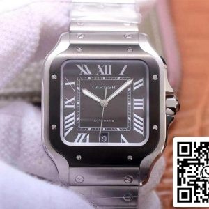 Cartier Santos de WSSA0037 1:1 Best Edition V6 Factory Gray Dial Swiss ETA9015