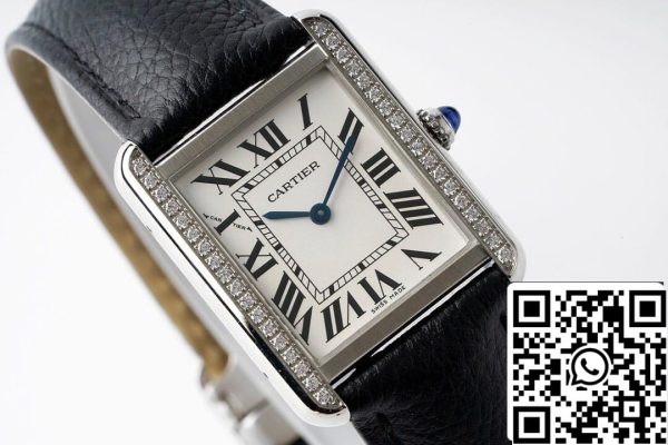 Cartier Tank Quartz 1 1 Best Edition AF Factory Diamond Lünette US Replica Uhr 4784 Cartier Tank Quartz 1:1 Best Edition AF Factory Diamond Lünette