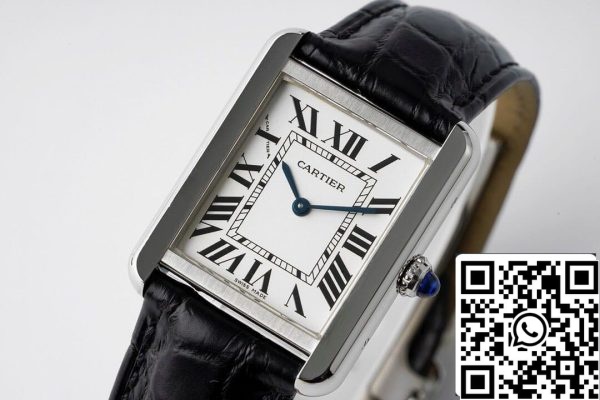 Cartier Tank Quartz WSTA0030 1 1 Best Edition AF Factory White Dial US Replica óra 5868 Cartier Tank Quartz WSTA0030 1:1 Best Edition AF Factory White Dial