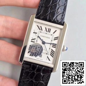 Cartier Tank Solo W5200027 ZF Factory 1:1 Best Edition Mechanical Watches Swiss ETA9015 Black Leather Strap