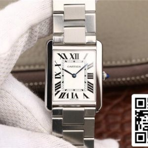 Cartier Tank W5200013 1:1 Best Edition K11 Factory из нержавеющей стали
