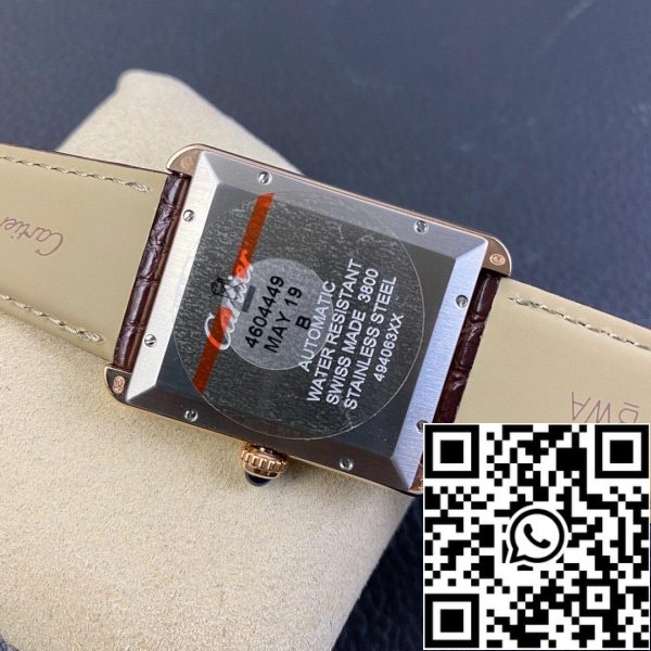 Cartier Tank W5200026 1 1 Лучшее издание AF фабрики розовое золото случае США Реплика часы 9912 Cartier Tank W5200026 1:1 Лучшее издание AF фабрики розовое золото случае