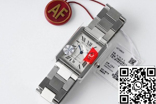 Cartier Tank W5200028 1 1 Najboljša izdaja AF Factory iz nerjavečega jekla ZDA replika Watch 2680 Cartier Tank W5200028 1: 1 Najboljša izdaja AF Factory iz nerjavečega jekla