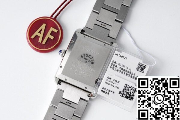 Cartier Tank W5200028 1 1 Najboljša izdaja AF Factory iz nerjavečega jekla ZDA replika Watch 2846 Cartier Tank W5200028 1: 1 Najboljša izdaja AF Factory iz nerjavečega jekla