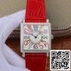 Franck Muller Master Square Senhoras 6002 M QZ R GF Factory 1:1 Best Edition Réplica de relógio suíço com mostrador branco