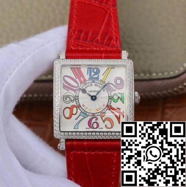 Franck Muller Master Square Senhoras 6002 M QZ R GF Factory 1 1 Réplica de relógio suíço de melhor edição com mostrador branco US Replica Watch 1321 Franck Muller Master Square Senhoras 6002 M QZ R GF Factory 1:1 Réplica de relógio suíço de melhor edição com mostrador branco