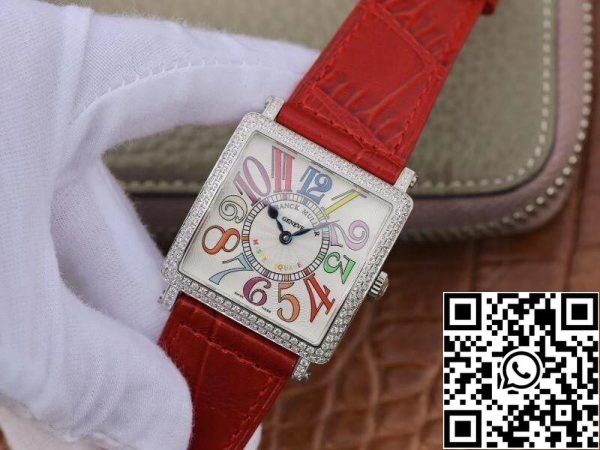 Franck Muller Master Square Senhoras 6002 M QZ R GF Factory 1 1 Réplica de relógio suíço de melhor edição com mostrador branco US Replica Watch 1673 Franck Muller Master Square Senhoras 6002 M QZ R GF Factory 1:1 Réplica de relógio suíço de melhor edição com mostrador branco