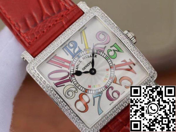 Franck Muller Master Square Senhoras 6002 M QZ R GF Factory 1 1 Réplica de relógio suíço de melhor edição com mostrador branco Réplica de relógio americano 1677 Franck Muller Master Square Senhoras 6002 M QZ R GF Factory 1:1 Réplica de relógio suíço de melhor edição com mostrador branco