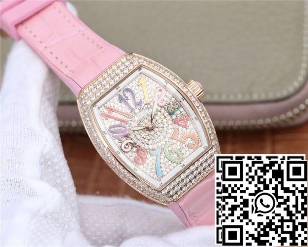 Franck Muller Vanguard Ladies 1 1 Best Edition ABF Factory Rose Gold Diamond set Dial ZDA replika Watch 4257 Franck Muller Vanguard Ladies 1: 1 Best Edition ABF Factory Rose Gold Diamond set Dial