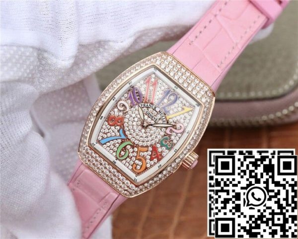 Franck Muller Vanguard Ladies 1 1 Best Edition ABF Factory Rose Gold Diamond set Dial ZDA replika Watch 4382 Franck Muller Vanguard Ladies 1: 1 Best Edition ABF Factory Rose Gold Diamond set Dial