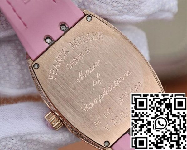 Franck Muller Vanguard Ladies 1 1 Best Edition ABF Factory Rose Gold Diamond set Dial ZDA replika Watch 487 Franck Muller Vanguard Ladies 1: 1 Best Edition ABF Factory Rose Gold Diamond set Dial