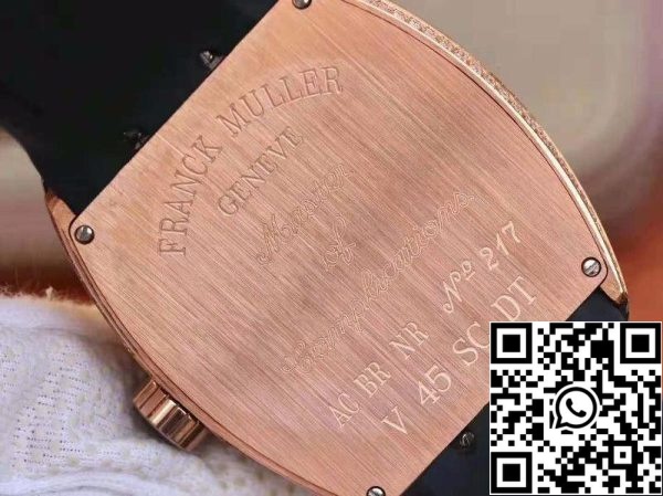 Franck Muller Vanguard V45 SC DT D NBR CD 5N NR 1 1 Лучшая серия швейцарских часов ETA2824 2 rosegold США Реплика часов 875 Franck Muller Vanguard V45.SC.DT.D.NBR.CD.5N.NR 1:1 Лучшая серия швейцарских часов ETA2824-2 rosegold