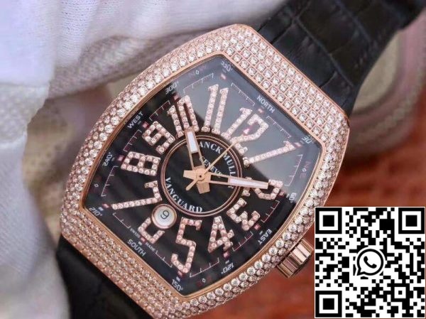 Franck Muller Vanguard V45 SC DT D NBR CD 5N NR 1 1 Лучшая серия швейцарских часов ETA2824 2 rosegold США Реплика часов 9931 Franck Muller Vanguard V45.SC.DT.D.NBR.CD.5N.NR 1:1 Лучшая серия швейцарских часов ETA2824-2 rosegold