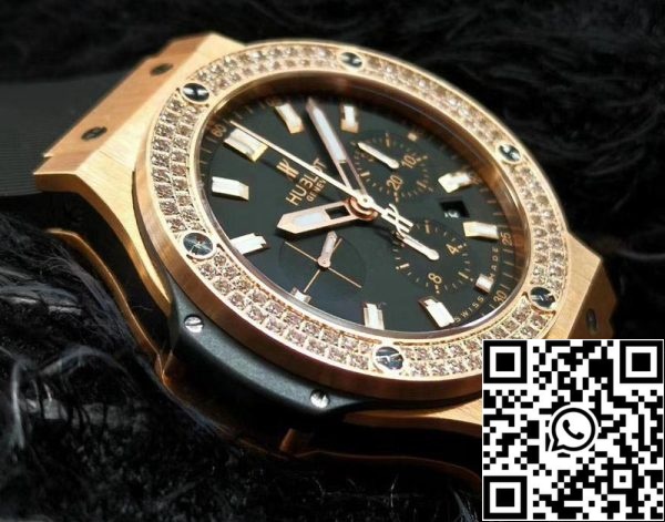 Hublot Big Bang 301 PX 1180 RX 1104 1 1 Лучшее издание V6 фабрика розовое золото алмаз швейцарский HUB4100 США Реплика Смотреть 9300 Hublot Big Bang 301.PX.1180.RX.1104 1:1 Лучшее издание V6 фабрика розовое золото алмаз швейцарский HUB4100
