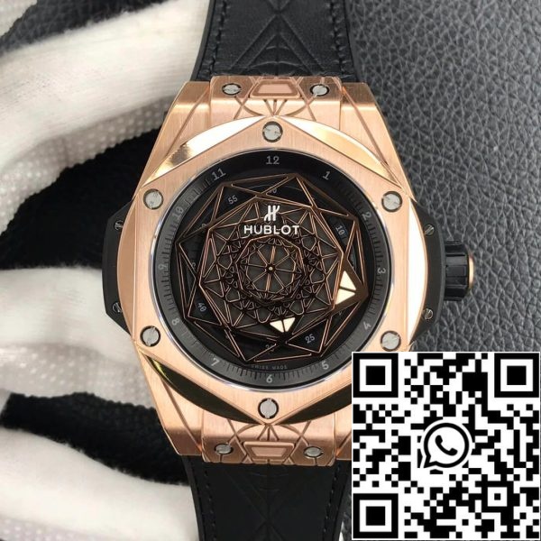 Hublot Big Bang 415 OX 1118 VR MXM17 1 1 Лучшее издание WWF завод золотой циферблат США Реплика часы 3910 Hublot Big Bang 415.OX.1118.VR.MXM17 1:1 Лучшее издание WWF завод золотой циферблат