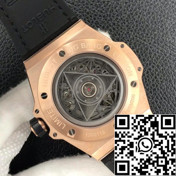 Hublot Big Bang 415 OX 1118 VR MXM17 1 1 Лучшее издание WWF завод золотой циферблат США Реплика часы 9557 Hublot Big Bang 415.OX.1118.VR.MXM17 1:1 Лучшее издание WWF завод золотой циферблат