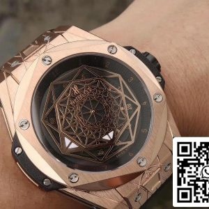 Hublot Big Bang Sang Bleu King Gold 415.OX.1118.VR.MXM17 TMF Заводские механические часы 1:1 Best Edition Swiss ETA1213