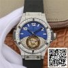 Hublot Big Bang Tourbillon 1:1 Best Edition Diamond Blue Dial