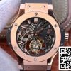 Hublot Big Bang hollow tourbillon 1 1 Best Edition Swiss Seagull hand winding tourbillon movement 18K Rose Gold US Replica Watch 1020 Hublot Big Bang hollow tourbillon 1:1 Best Edition Swiss Seagull hand-winding tourbillon movement 18K Rose Gold